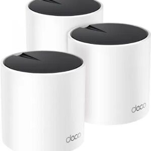 TP-Link Deco White and Black Mesh Wi-Fi 6 whole home System